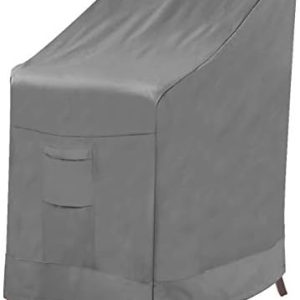 Vailge 100% Waterproof Stackable Patio Chair Cover for 4-6 Dining Chairs, Heavy Duty Outdoor Furniture Protection, 36"Lx
